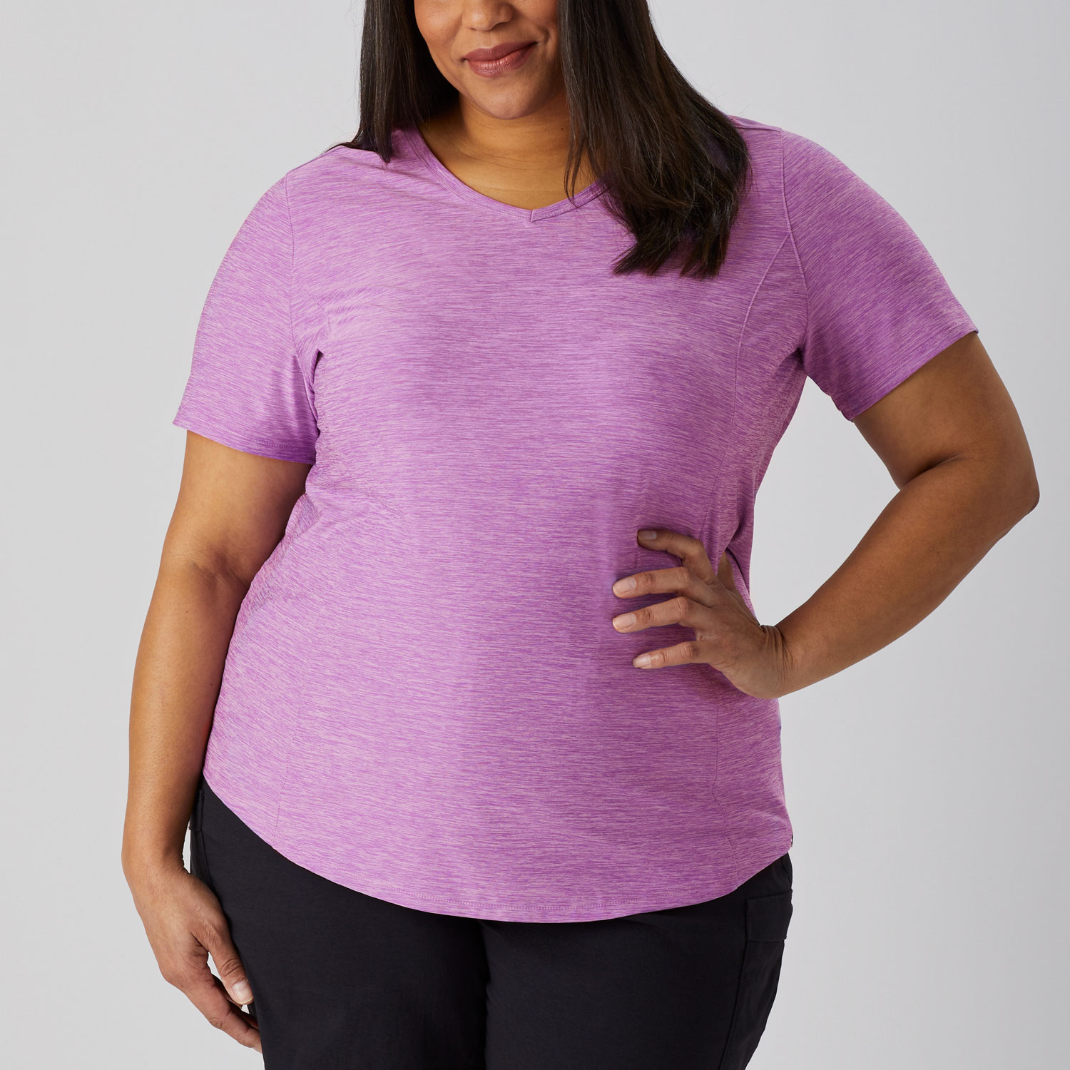Women's Plus Cooling Armachillo V-Neck T-Shirt