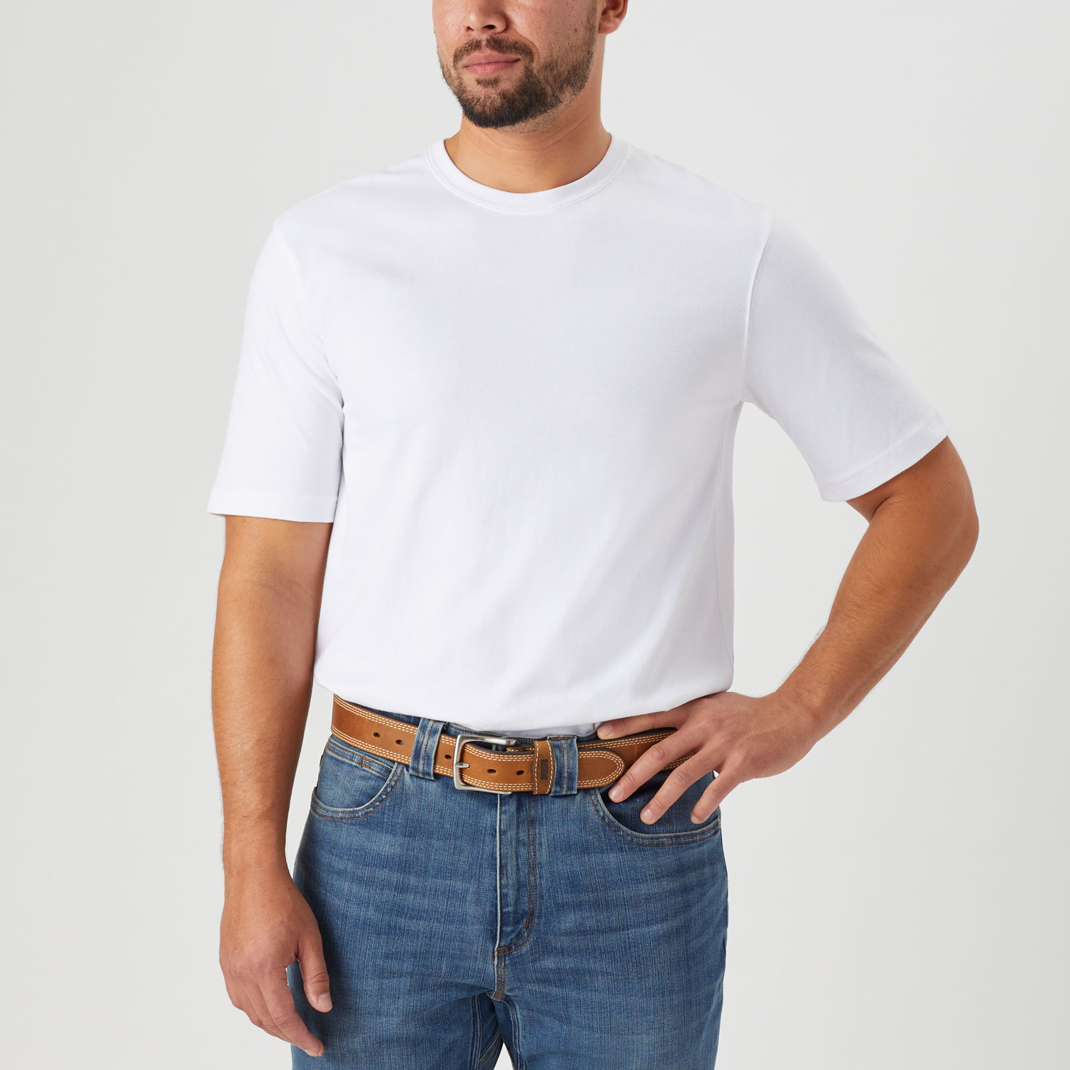 Men's Longtail T Slim Fit Short Sleeve T-Shirt