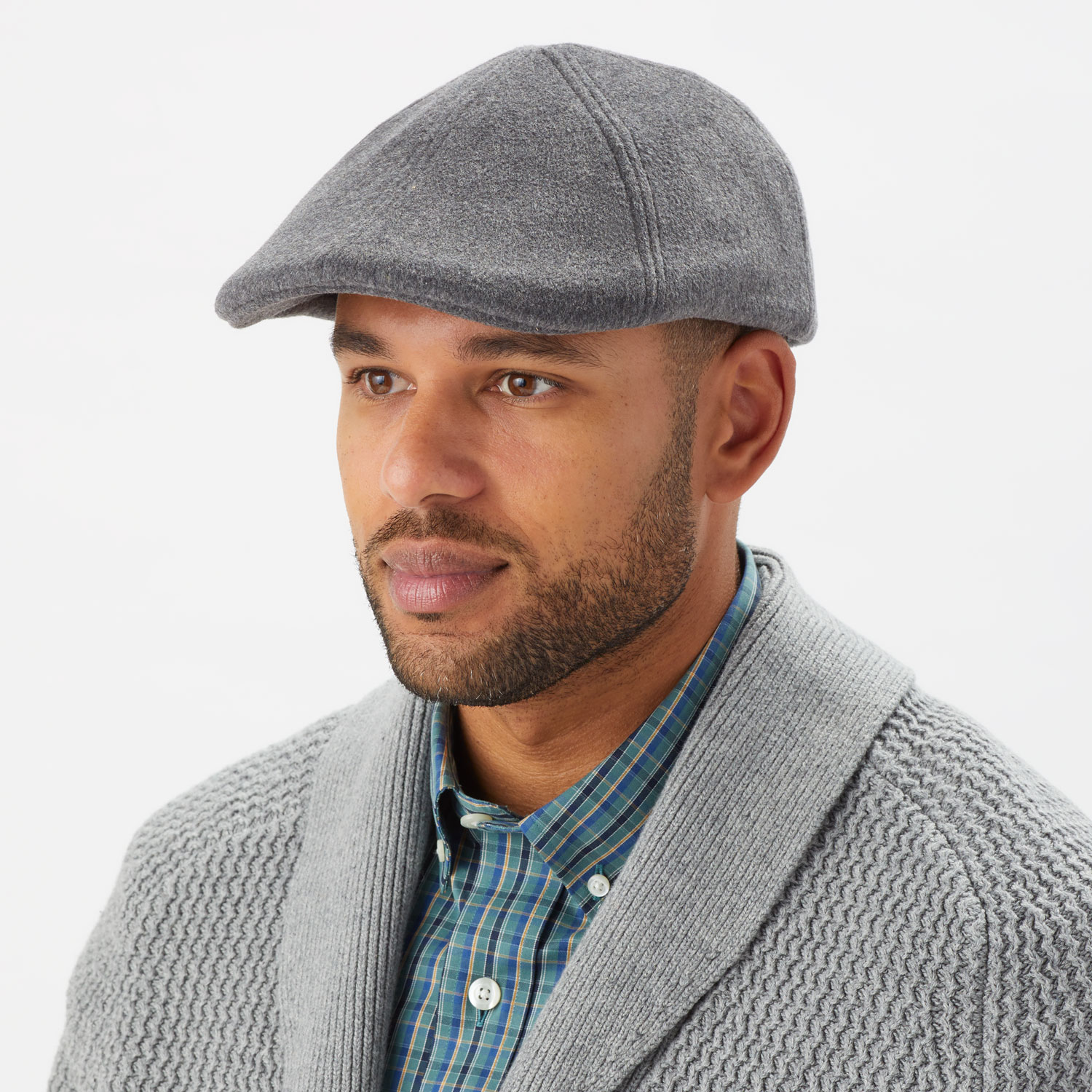 Men's Wool Earflap Driver's Cap