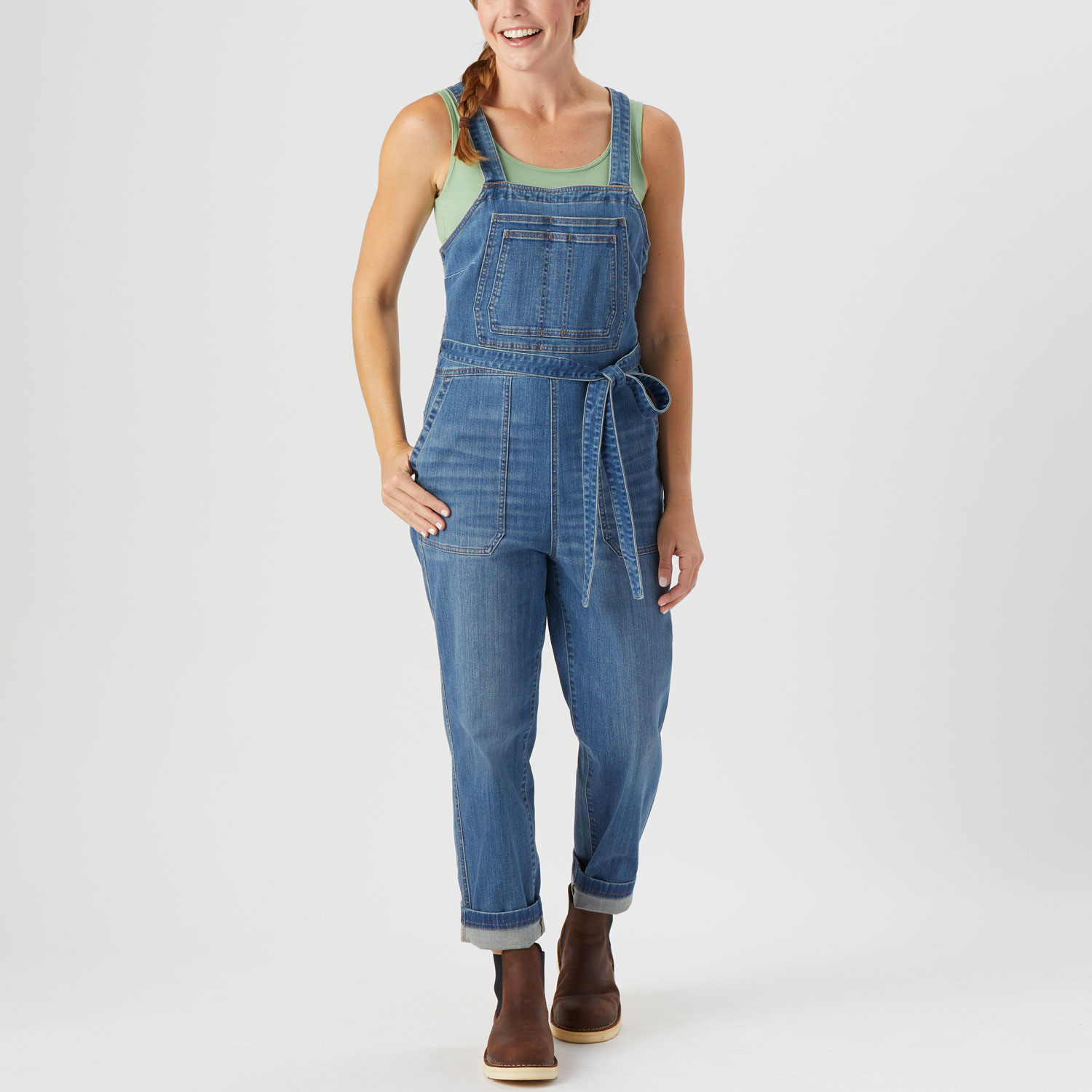 Women's Daily Denim Overall Jumpsuit