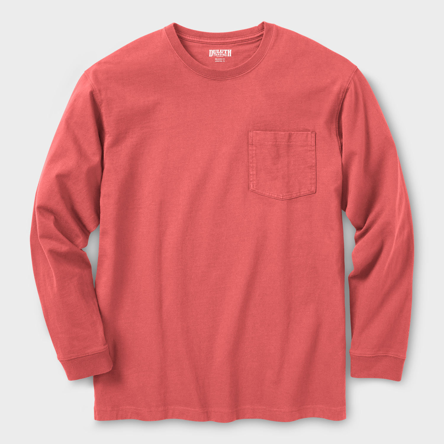 Men's Longtail T Relaxed Fit Long Sleeve Pocket Crew