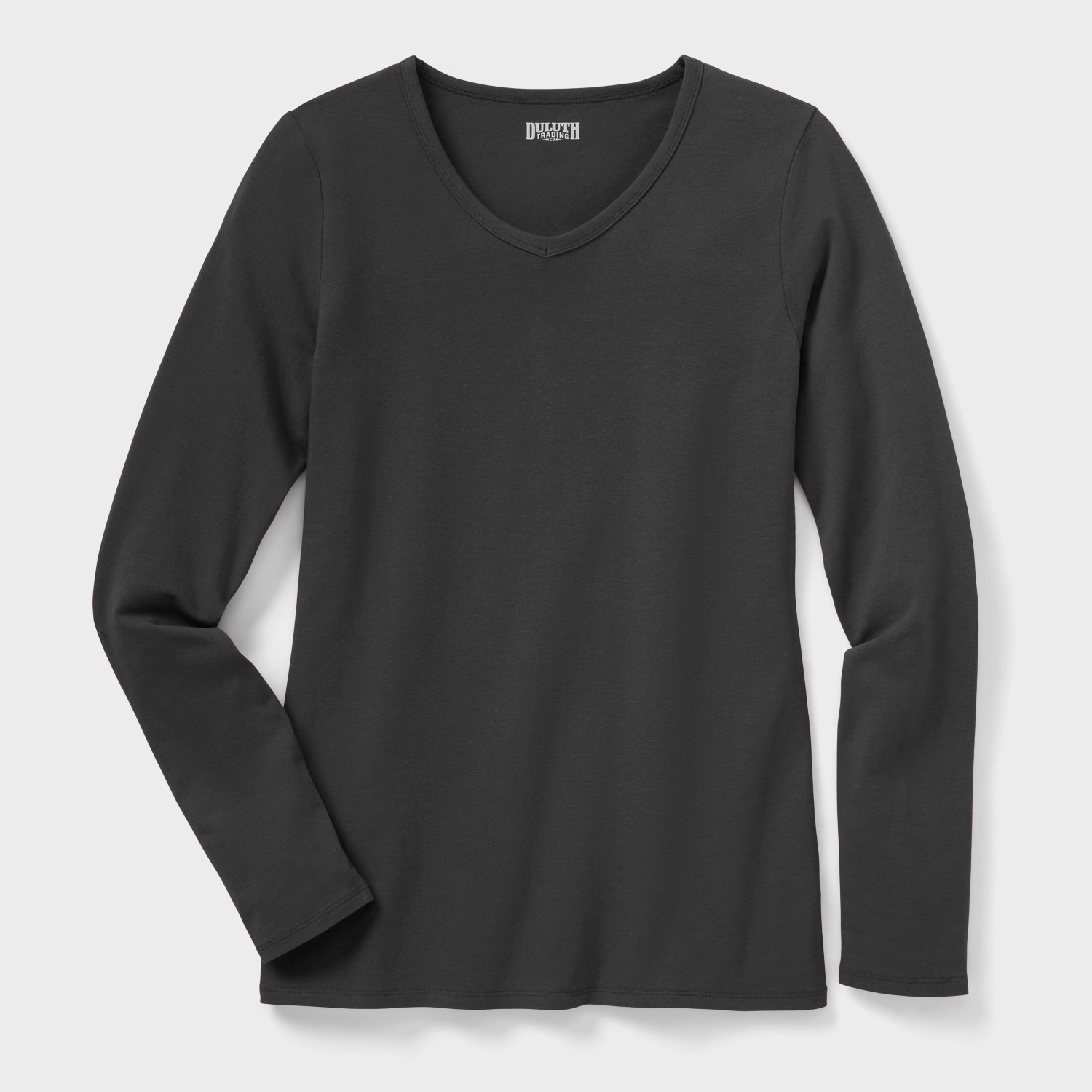Women's No-Yank Long Sleeve V-Neck T-Shirt