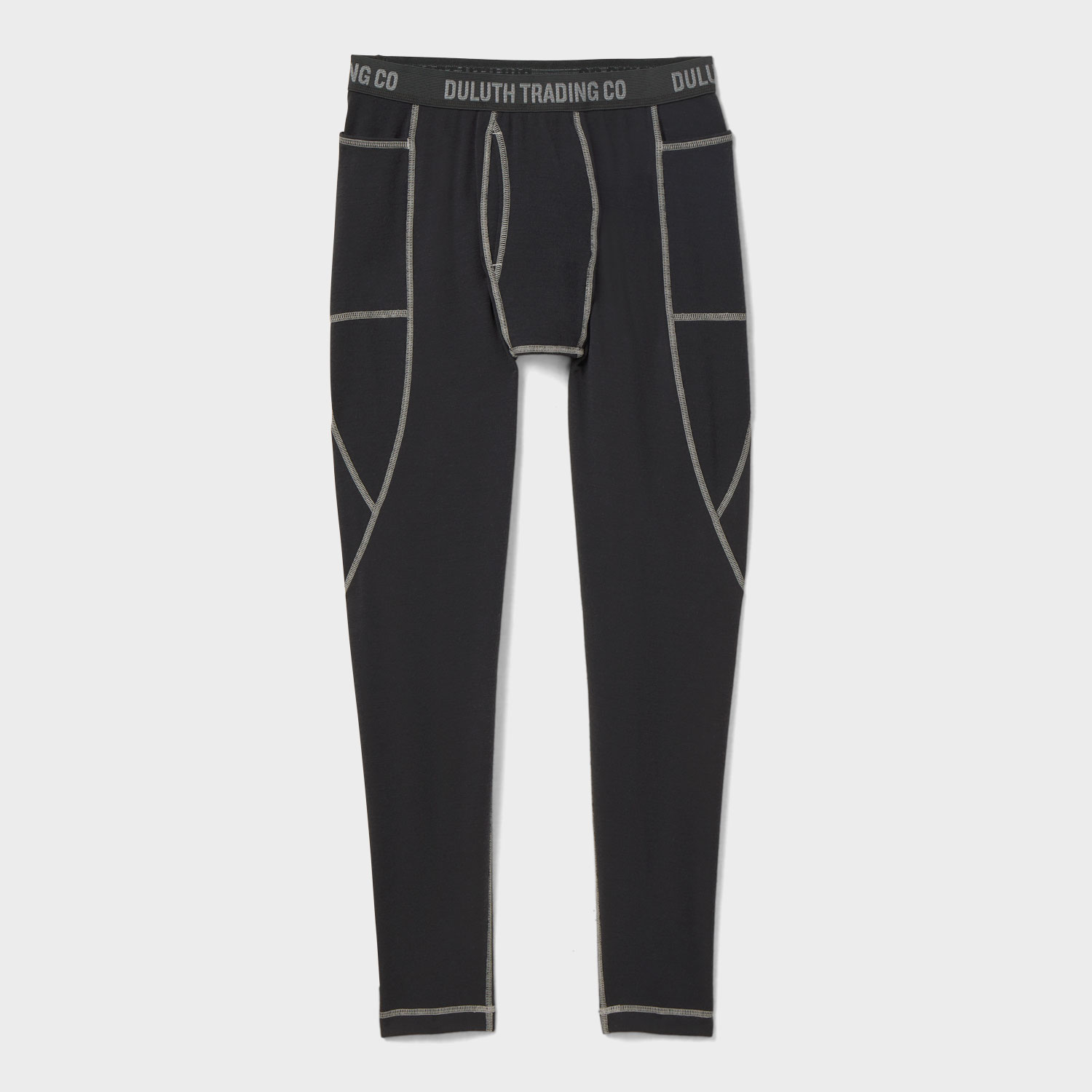 Men's Wickerino Wool Base Layer Leggings With Pockets