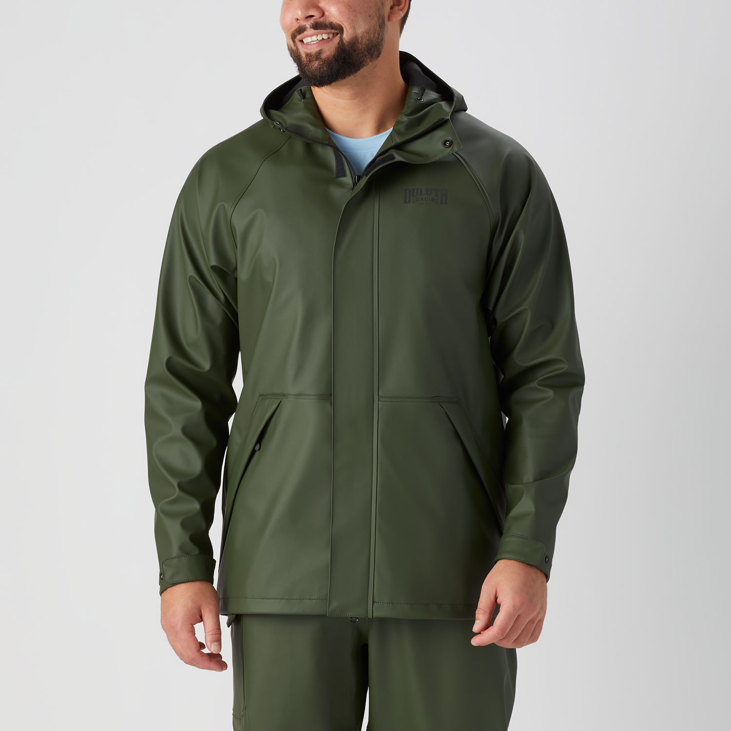 Men's 40 Grit PU Rain Jacket