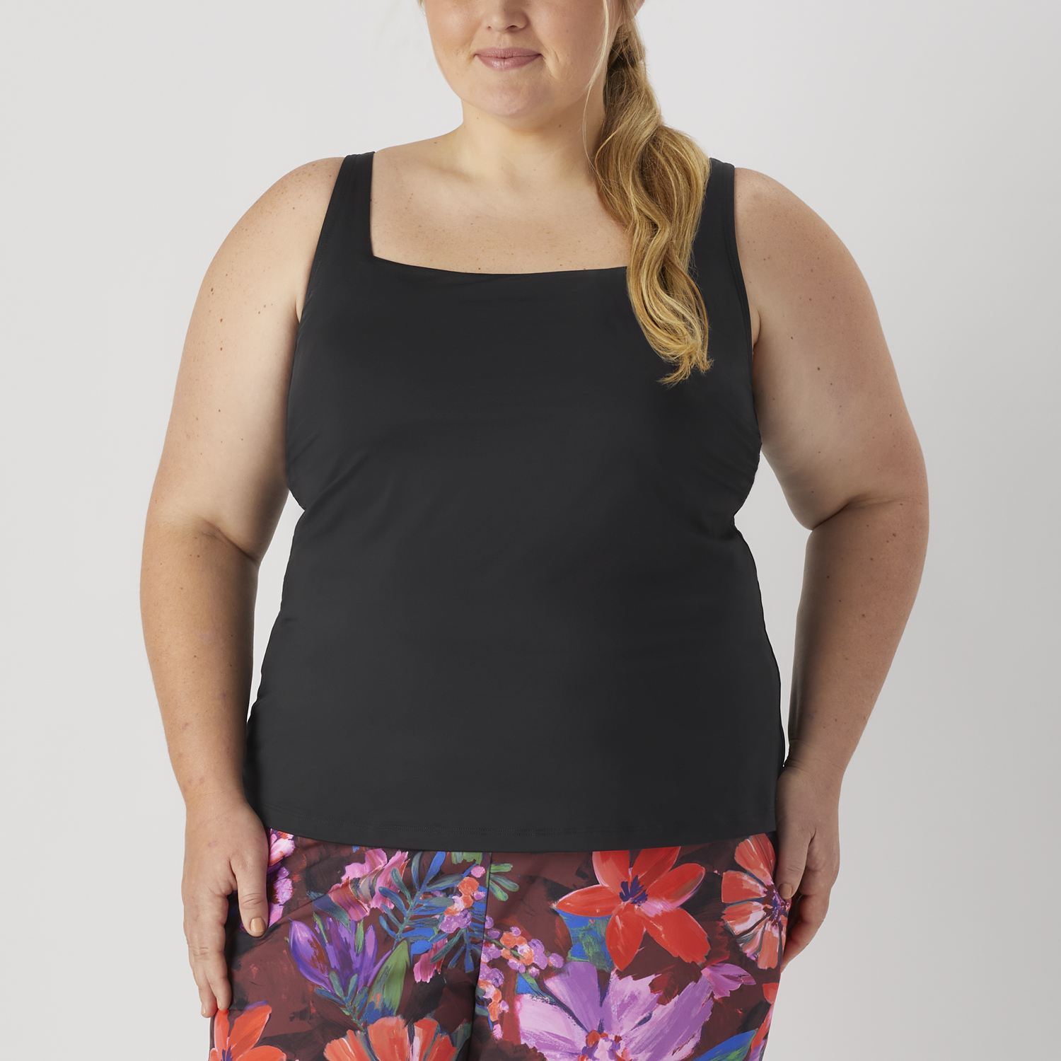 Women's Plus AKHG Lost Lake Built-In Bra Tankini