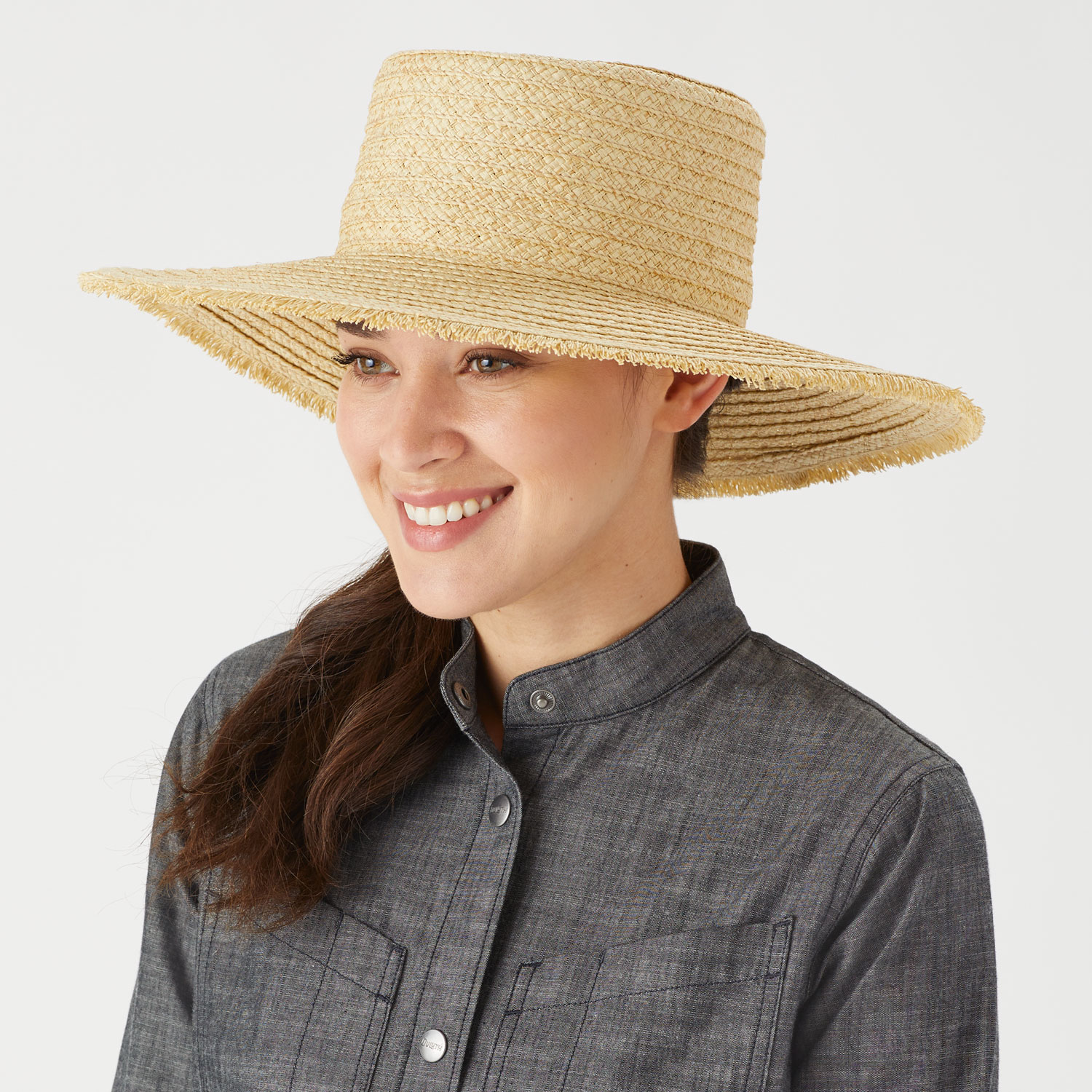 Women's Straw Boater Hat