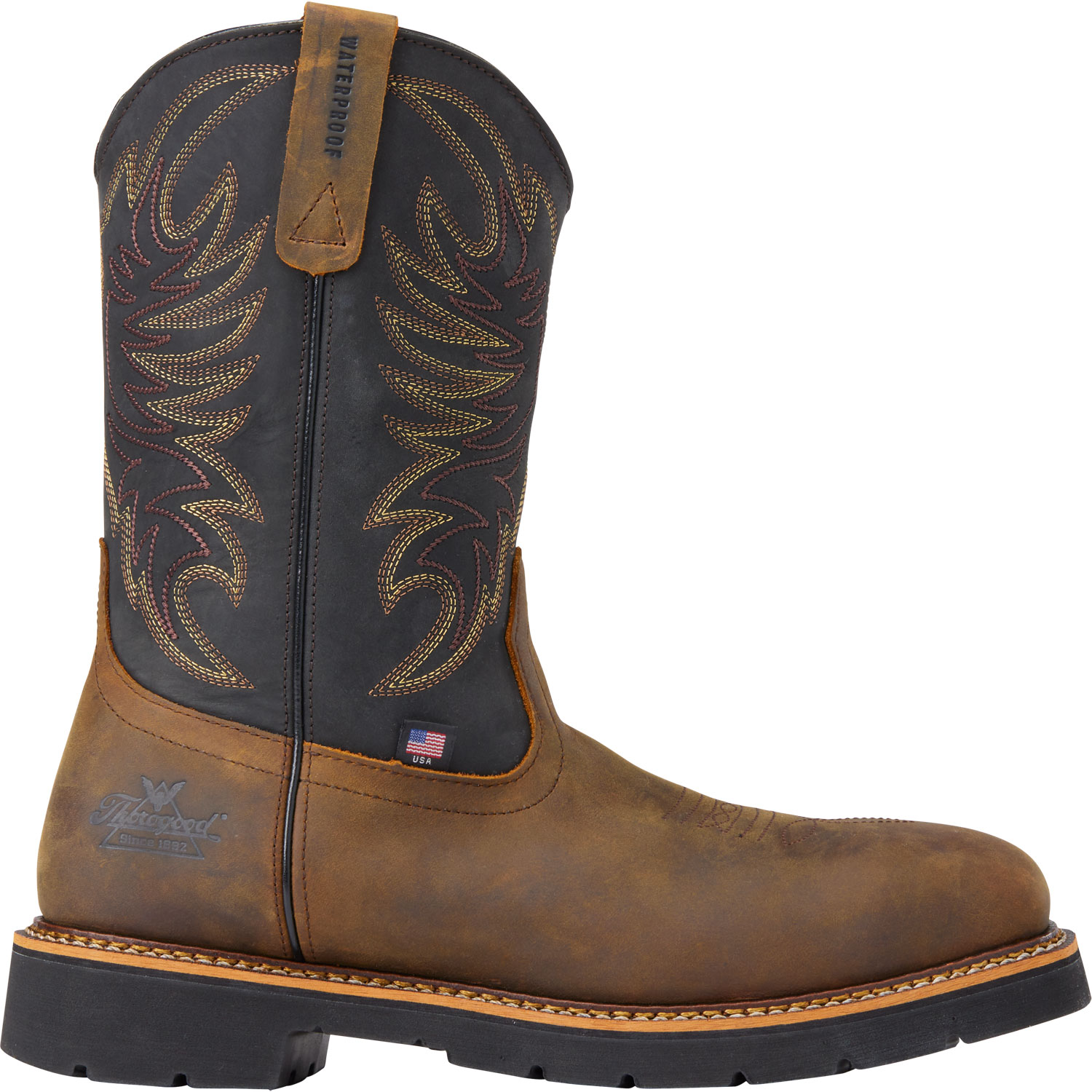 Men's Thorogood Steel Square Toe WP Wellingtons