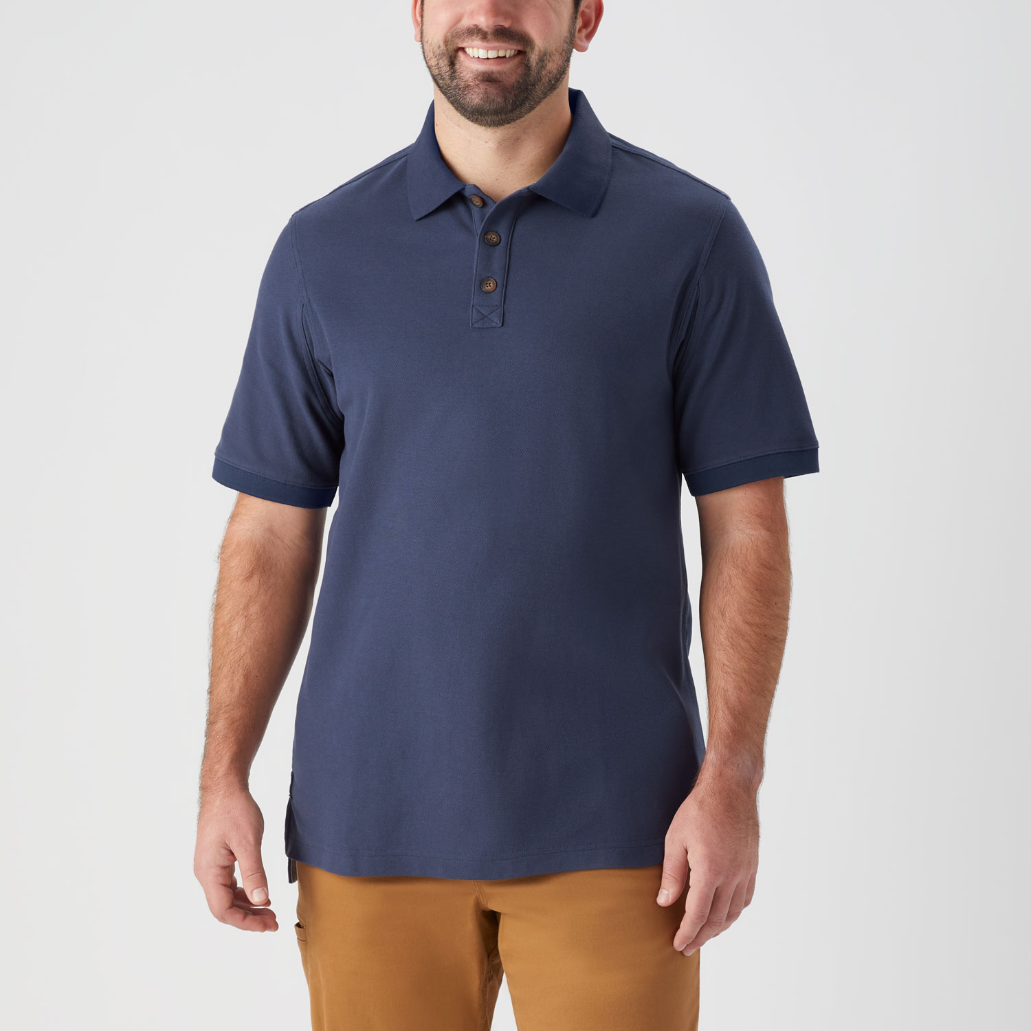 Men's No Polo Shirt Short Sleeve