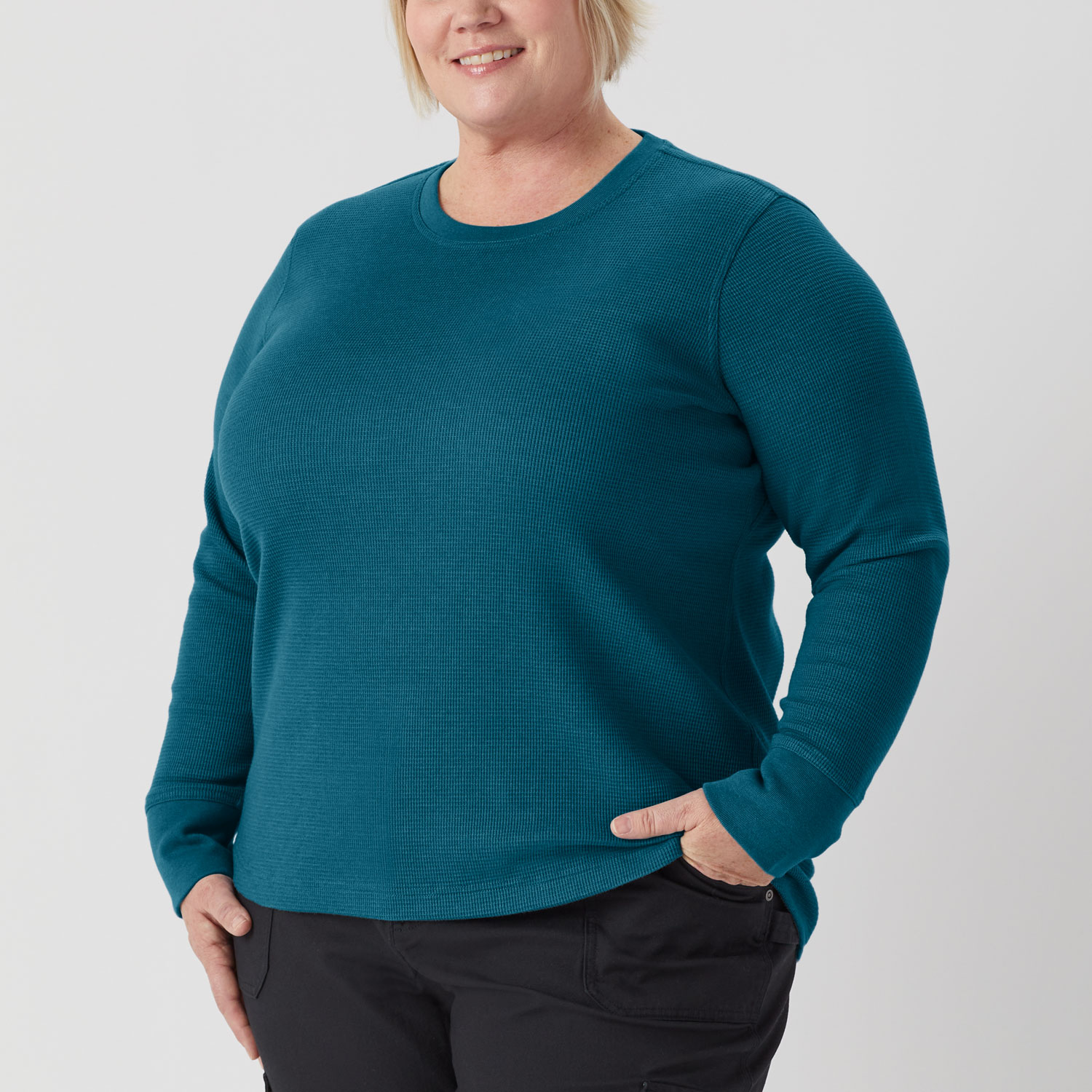 Women's Plus Burly Thermal Long Sleeve Crew
