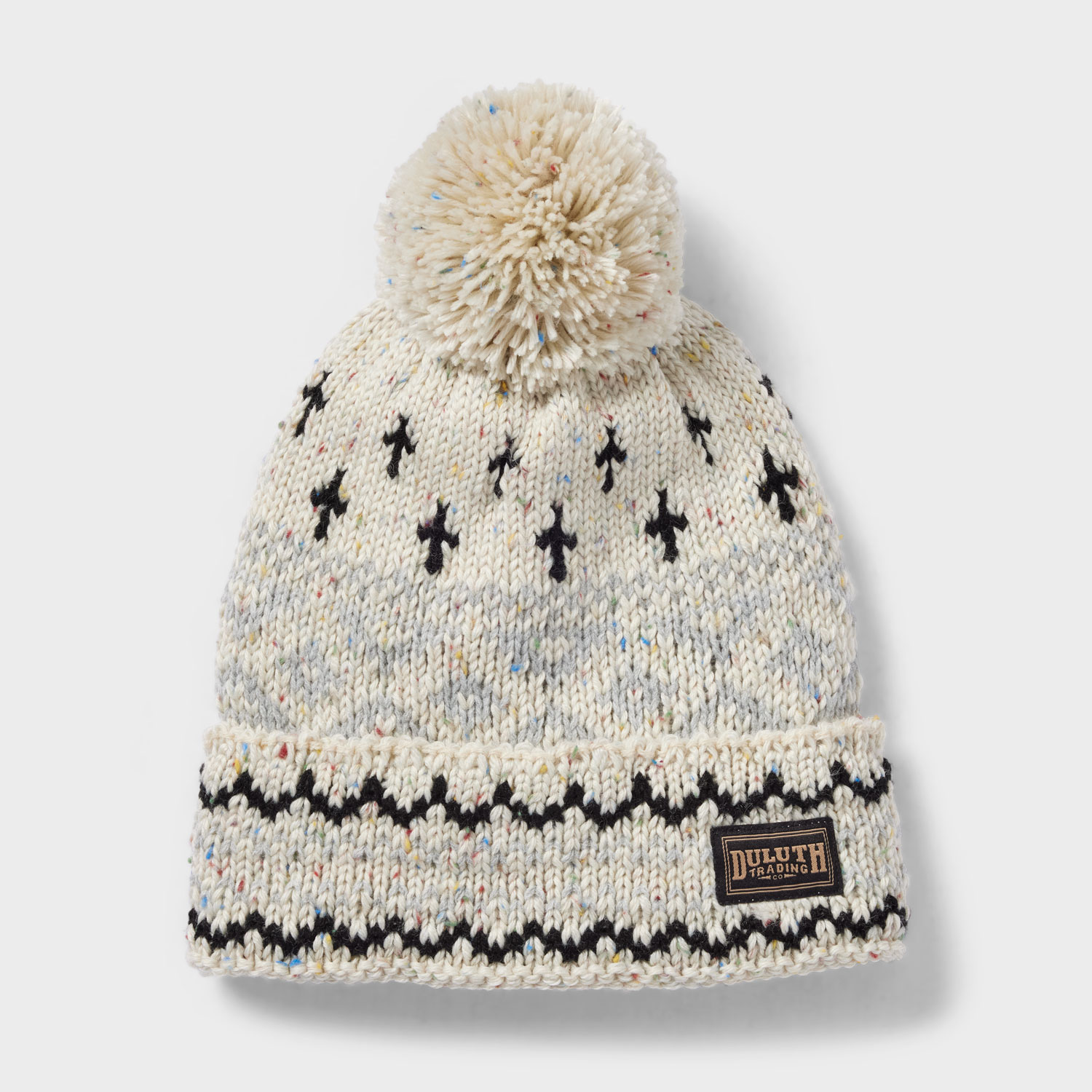 Pattern Knit Holiday Beanie