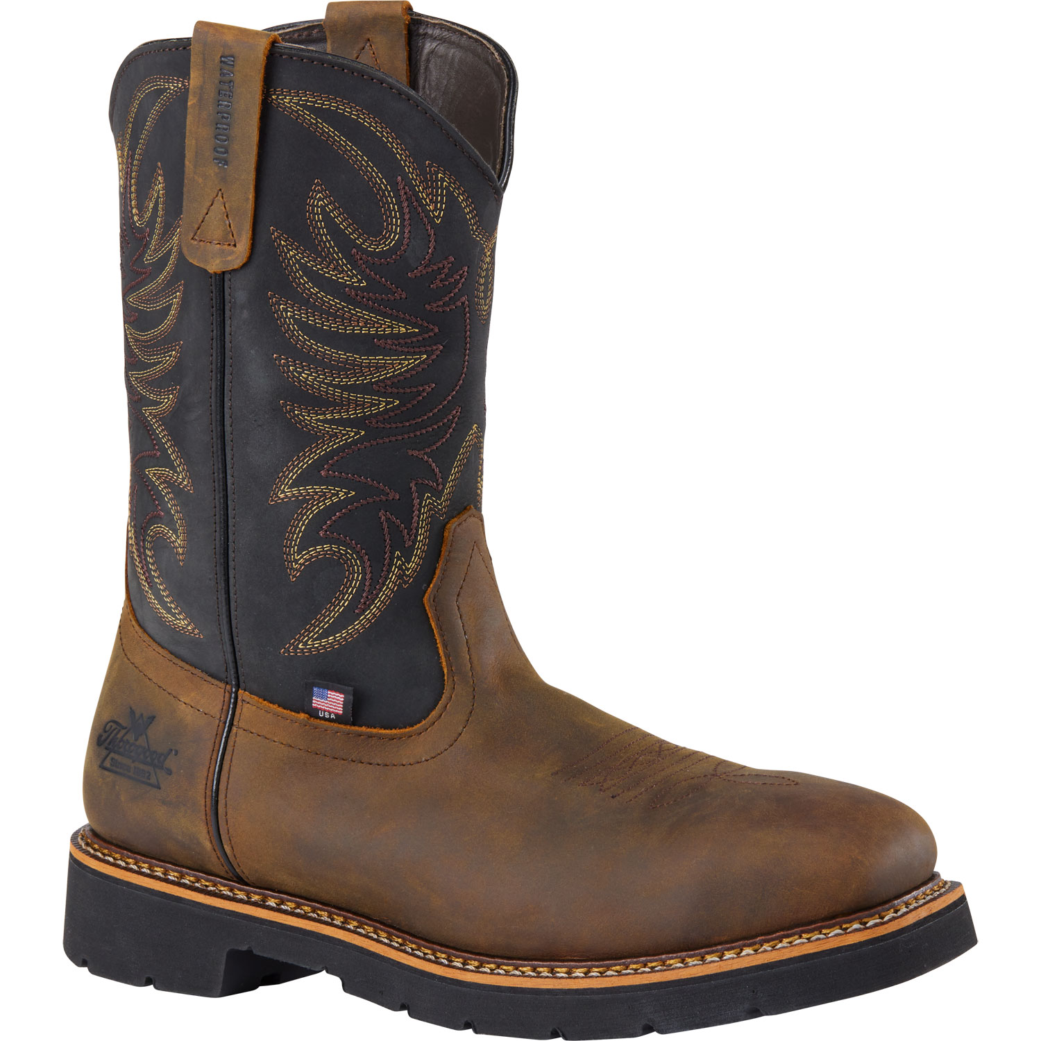 Men's Thorogood Steel Square Toe WP Wellingtons