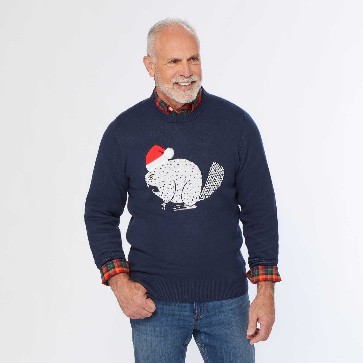 Men's Ugly Beaver Fair Isle Crew Sweater