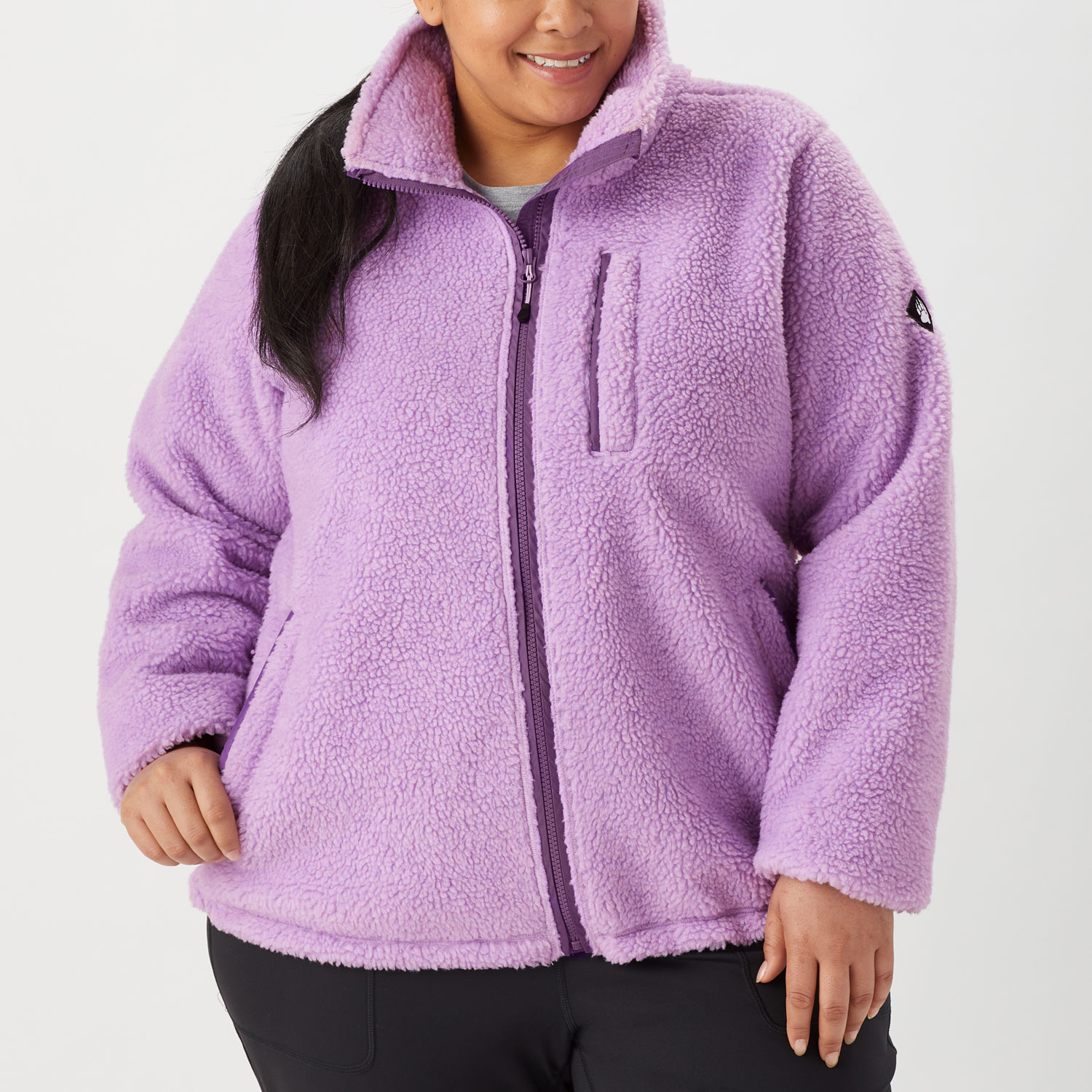 Women's Plus AKHG Kindler Fleece Full Zip Jacket