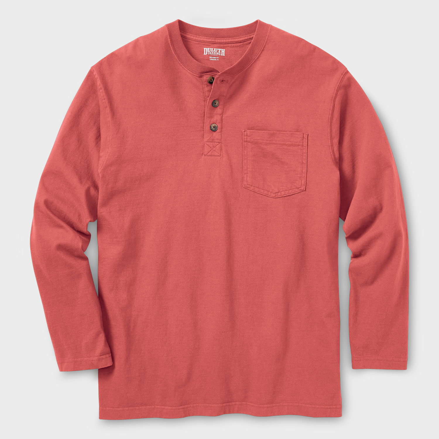 Men's Longtail T Relaxed Fit LS Henley T-Shirt