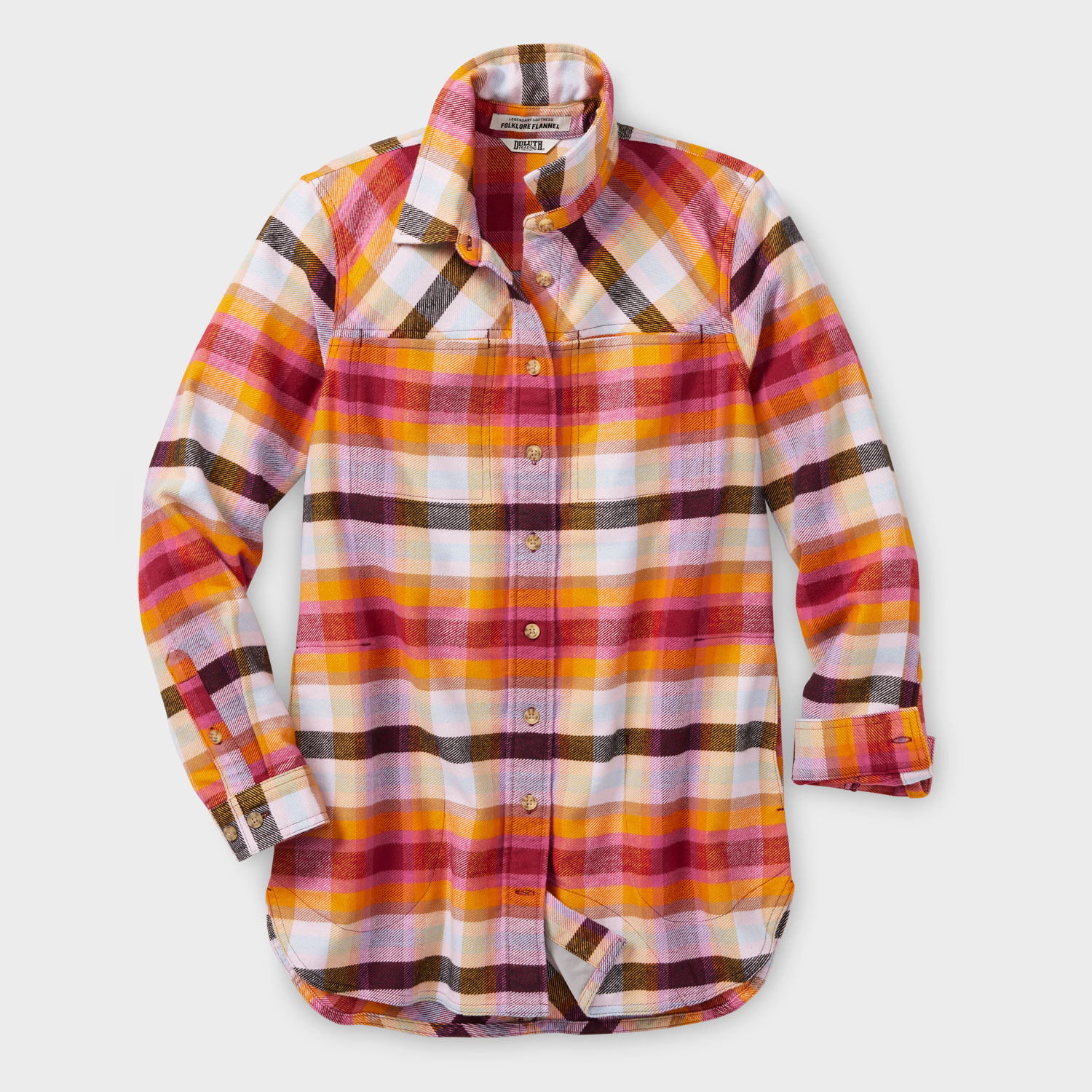 Women's Plus Folklore Flannel Tunic