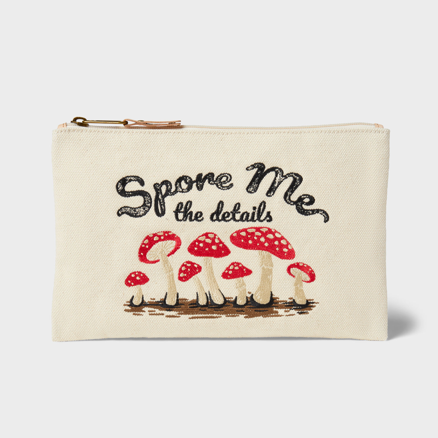 Canvas Embroidered Pouch