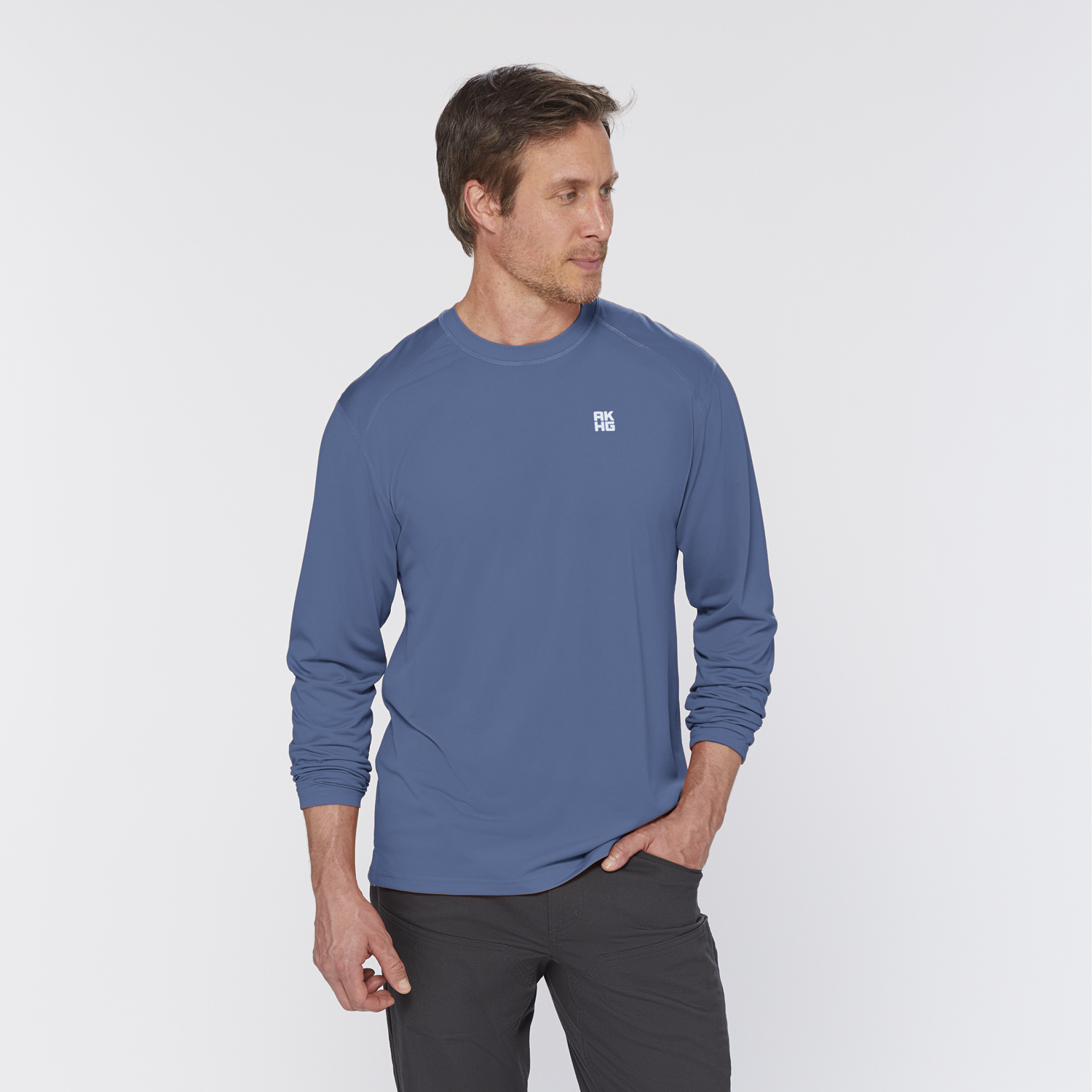 Men's AKHG Tun-Dry Standard Fit Long Sleeve T-Shirt