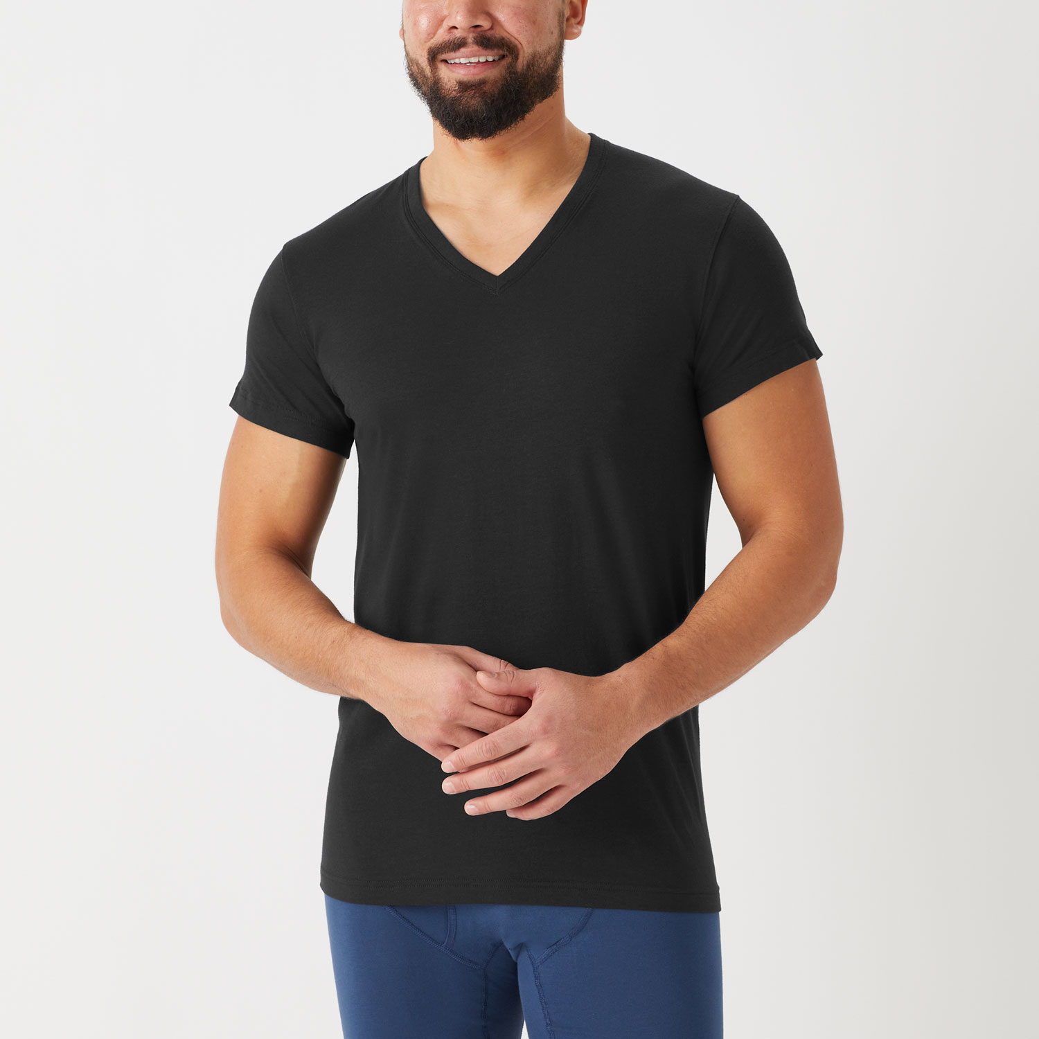 Men's Free Range Organic Cotton V-Neck Undershirt