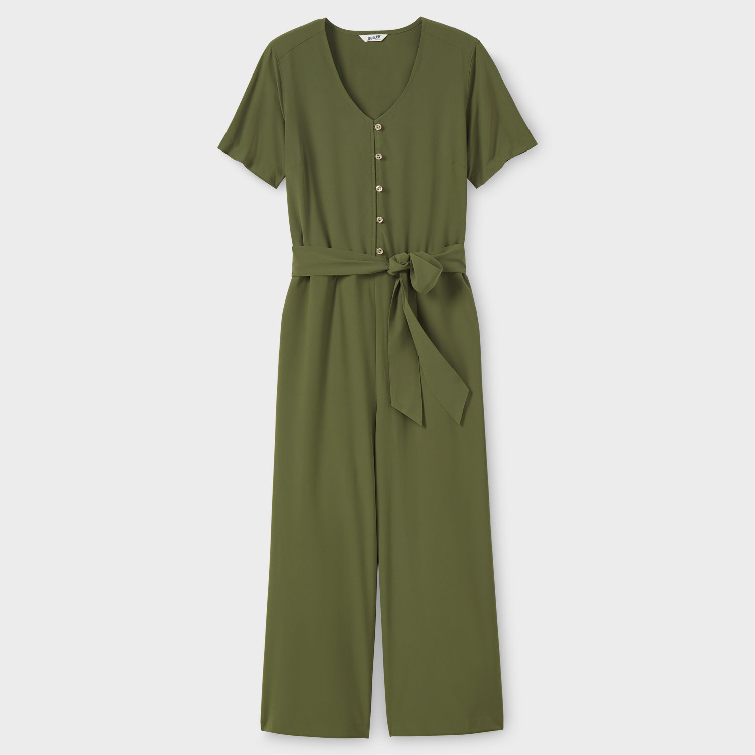 Women's Nine to Fine Synthetic Short Sleeve Jumpsuit