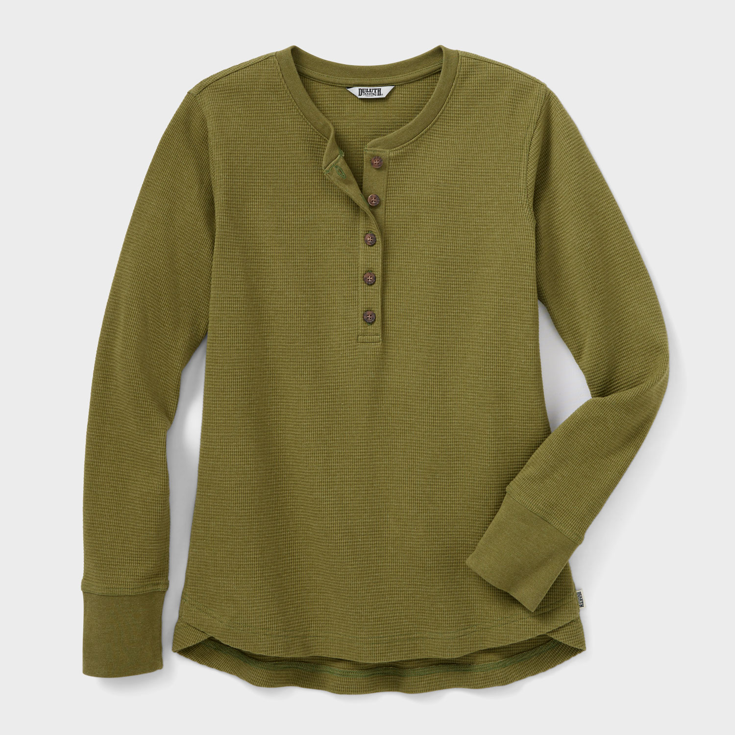 Women's Burly Thermal Long Sleeve Henley