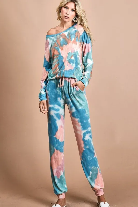 BiBi Tie Dye French Terry Jogger Pants