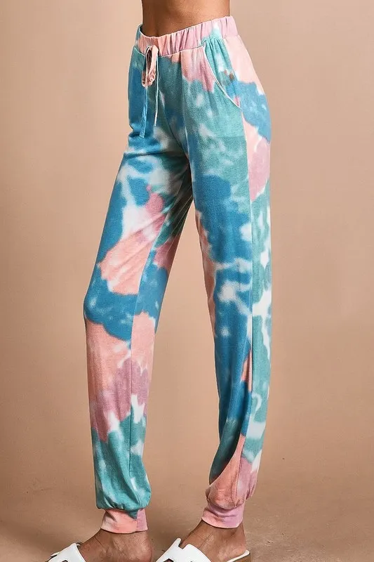BiBi Tie Dye French Terry Jogger Pants
