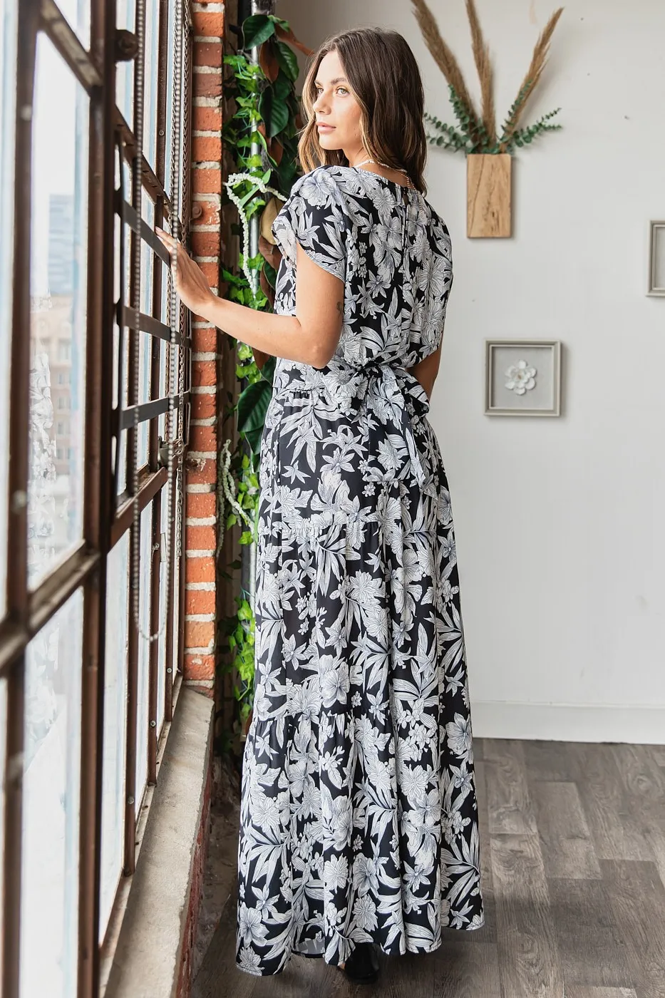 Mittoshop Tropical Print Top and Skirt Set