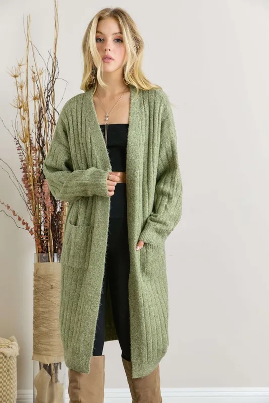 ADORA Super Soft Rib Knit Cardigan