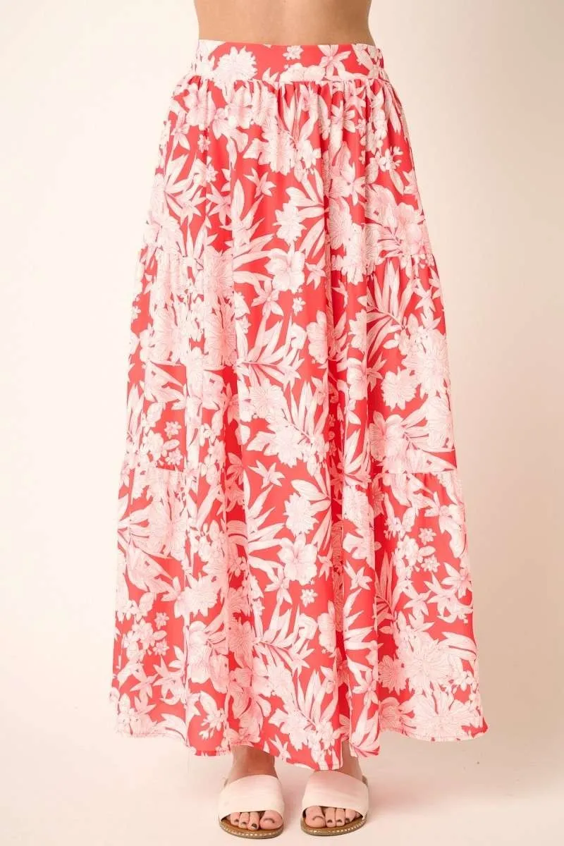 Mittoshop Tropical Print Top and Skirt Set
