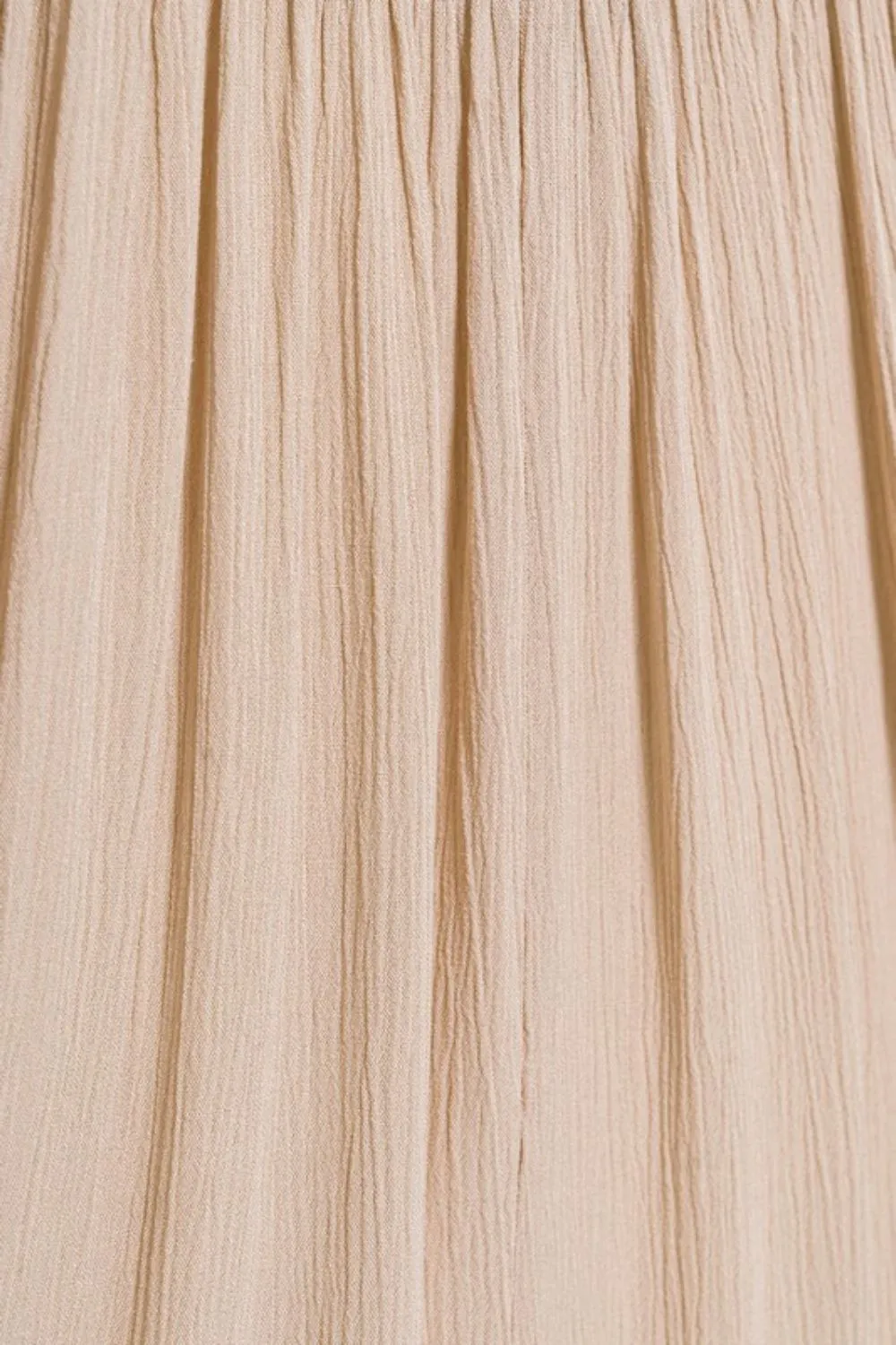 Zenana Woven Crinkle Smocked Waist Maxi Skirt W Pockets