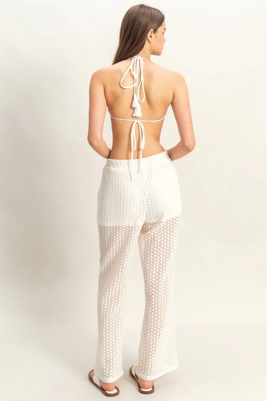 HYFVE Crochet Bra and Drawstring Pants Set