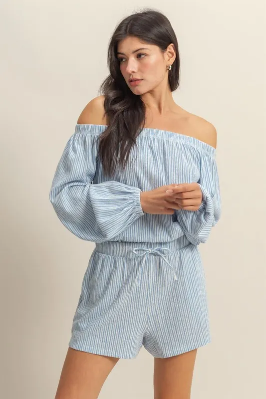 HYFVE Off Shoulder Top and Shorts Set