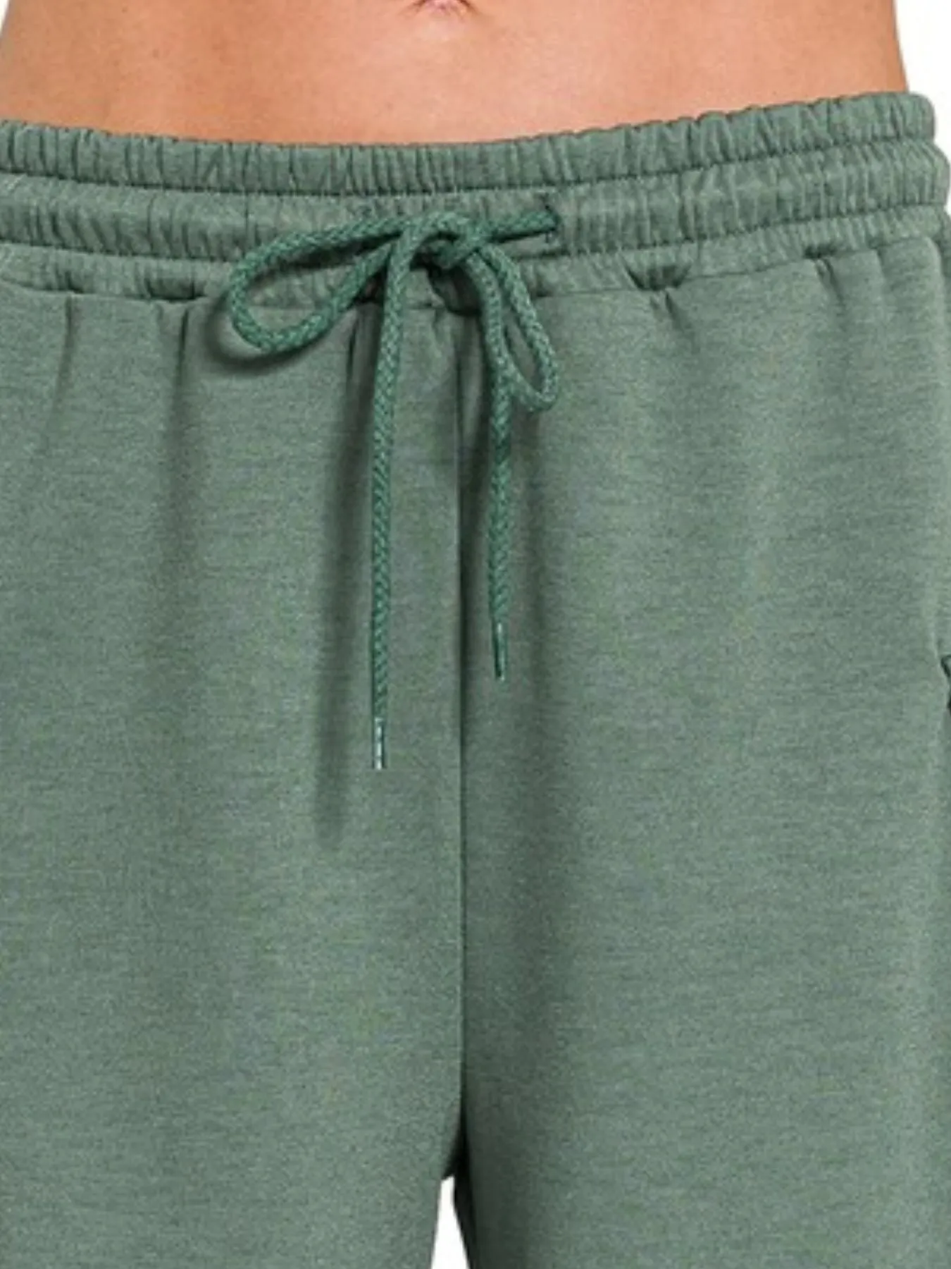 Zenana Scuba Thigh Pocket Shorts