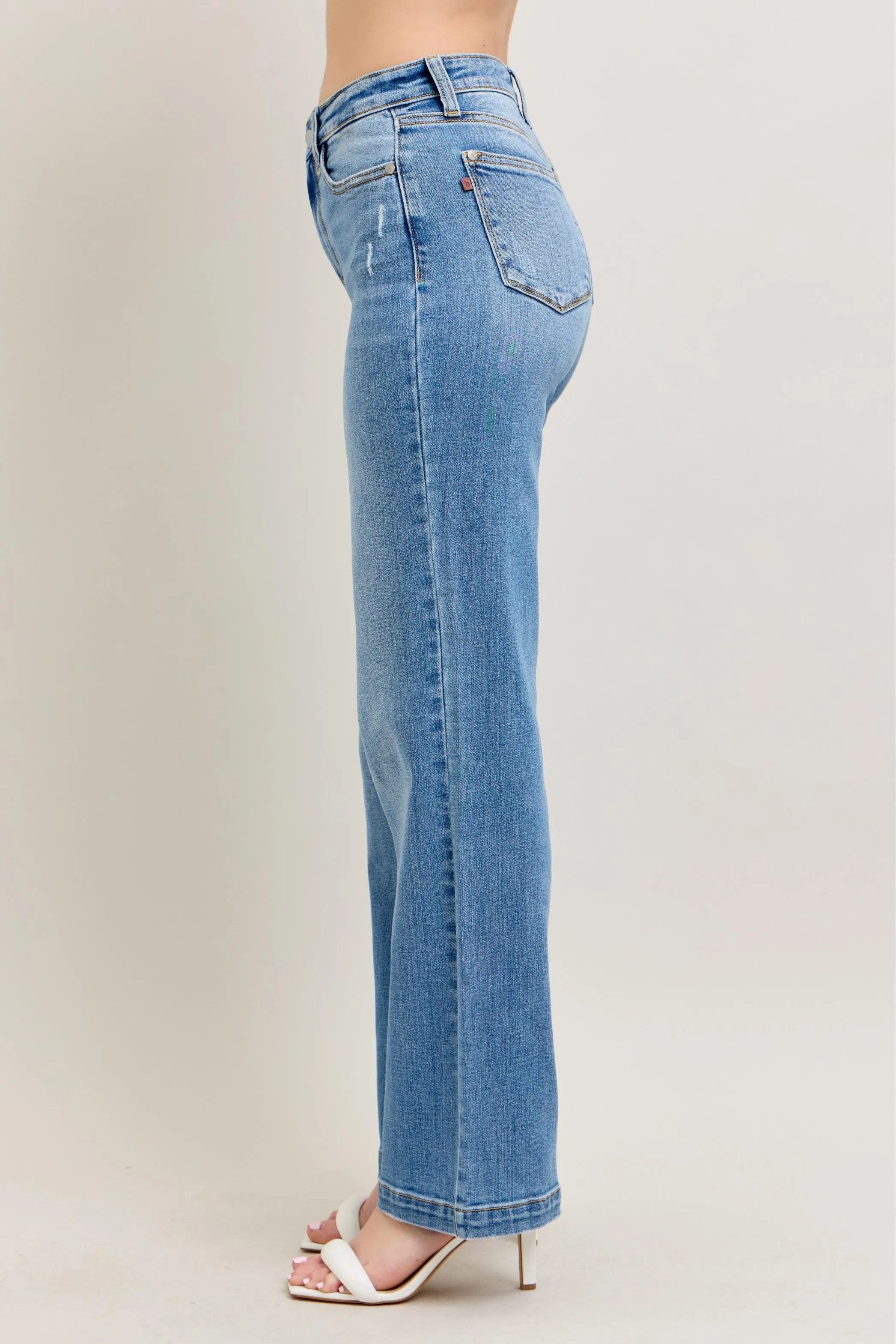 Judy Blue Full Size High Waist Straight Jeans Plus Size