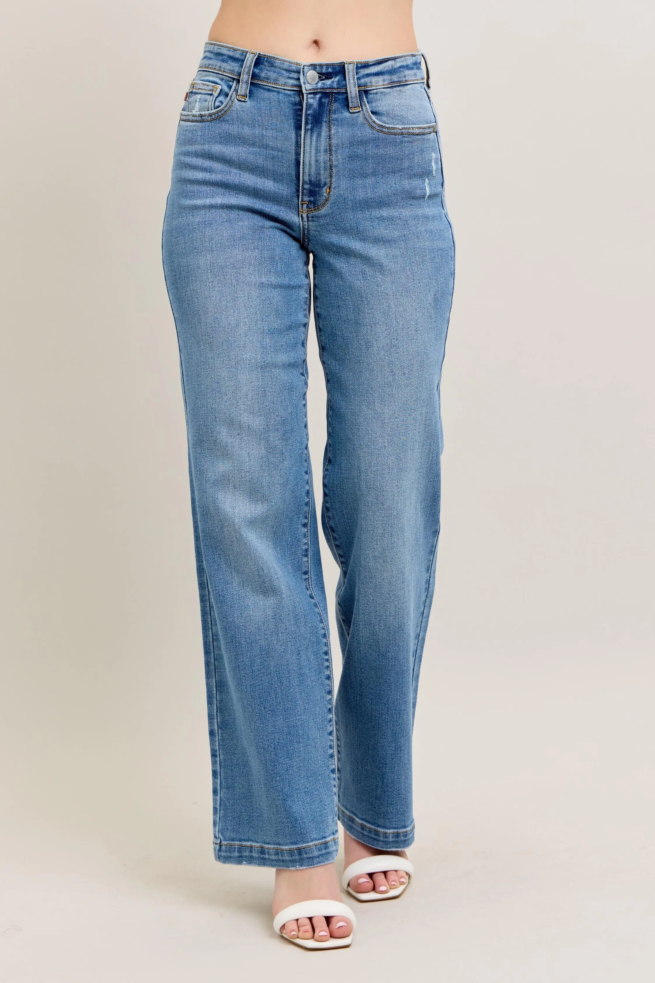 Judy Blue Full Size High Waist Straight Jeans Plus Size