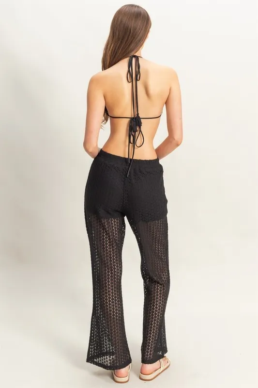 HYFVE Crochet Bra and Drawstring Pants Set
