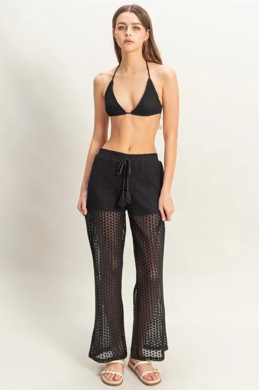 HYFVE Crochet Bra and Drawstring Pants Set