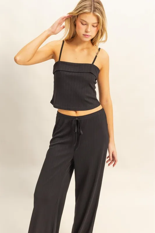 HYFVE Rib Knit Cami Top and Pants Set