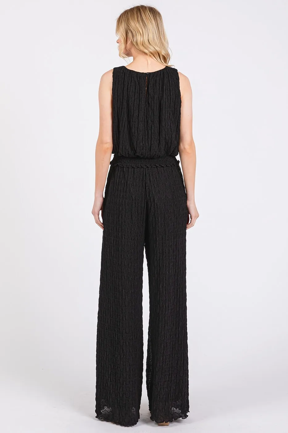 Mittoshop Textured Stretchy Crop Tank and Pants Set