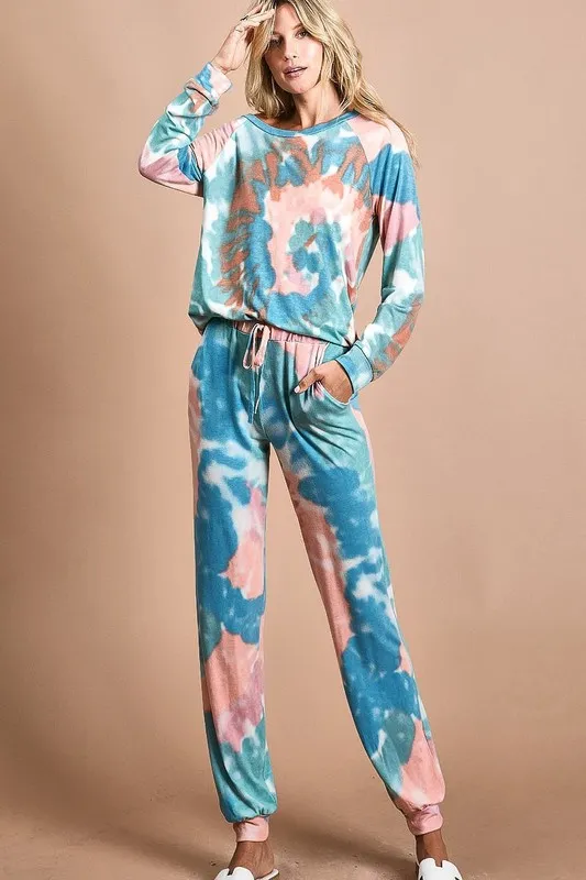 BiBi Tie Dye French Terry Jogger Pants