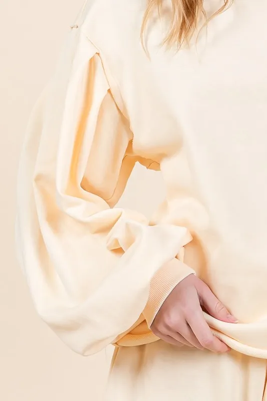 Lime 'N' Chili French Terry Sweatshirt and Shorts Set