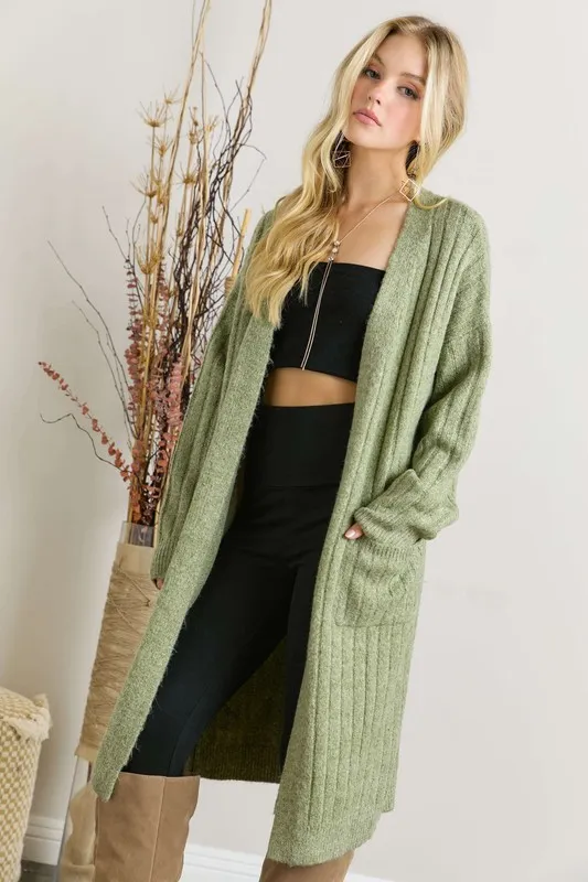 ADORA Super Soft Rib Knit Cardigan