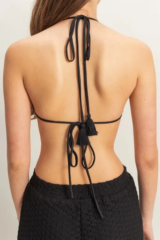 HYFVE Crochet Bra and Drawstring Pants Set