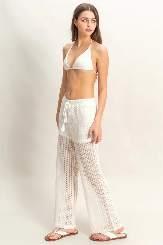 HYFVE Crochet Bra and Drawstring Pants Set