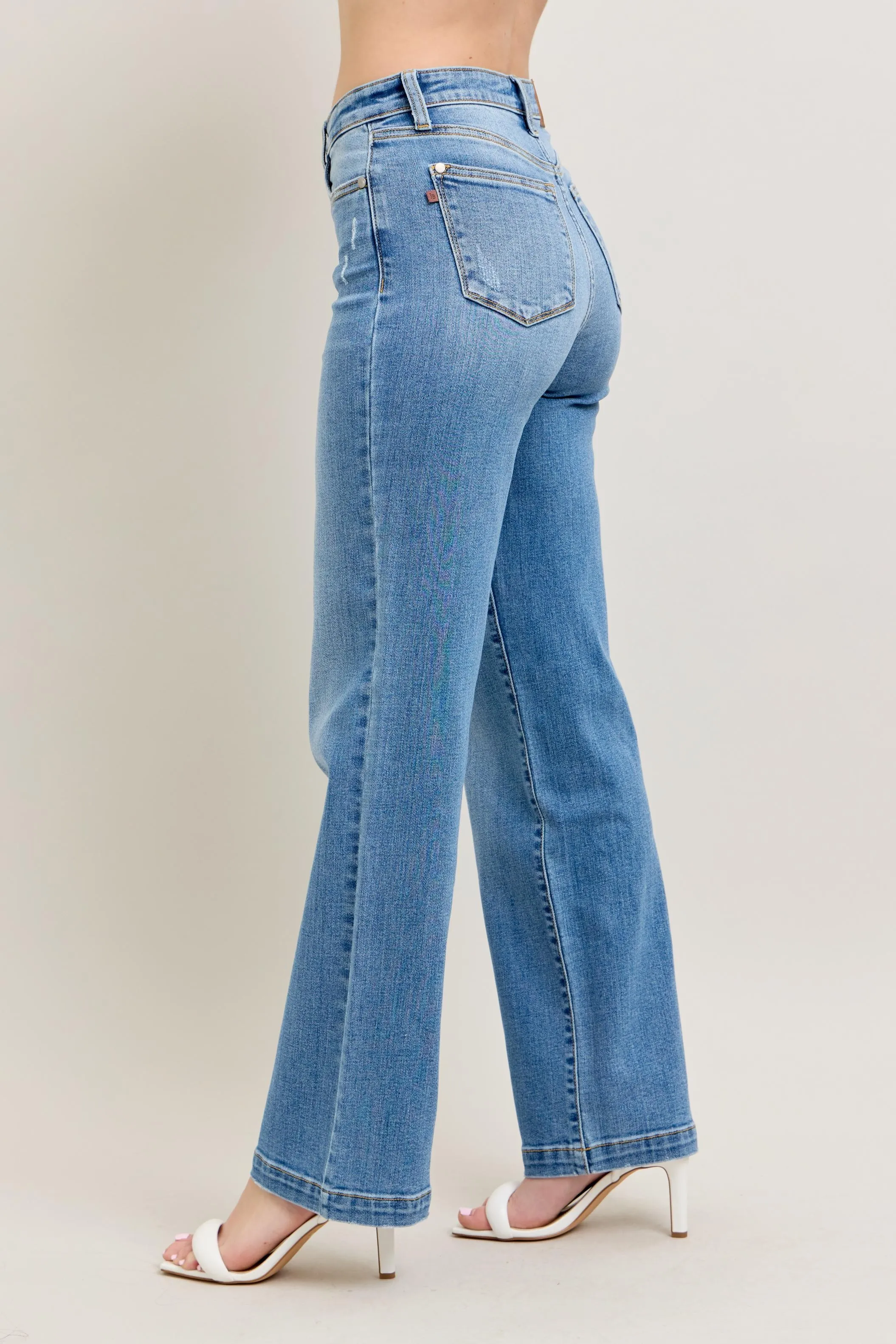 Judy Blue Full Size High Waist Straight Jeans Plus Size