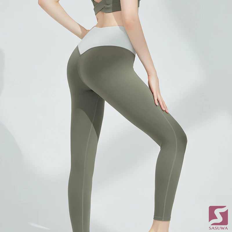 Sasuwa Female Contrasting butt-lifting yoga Leggings