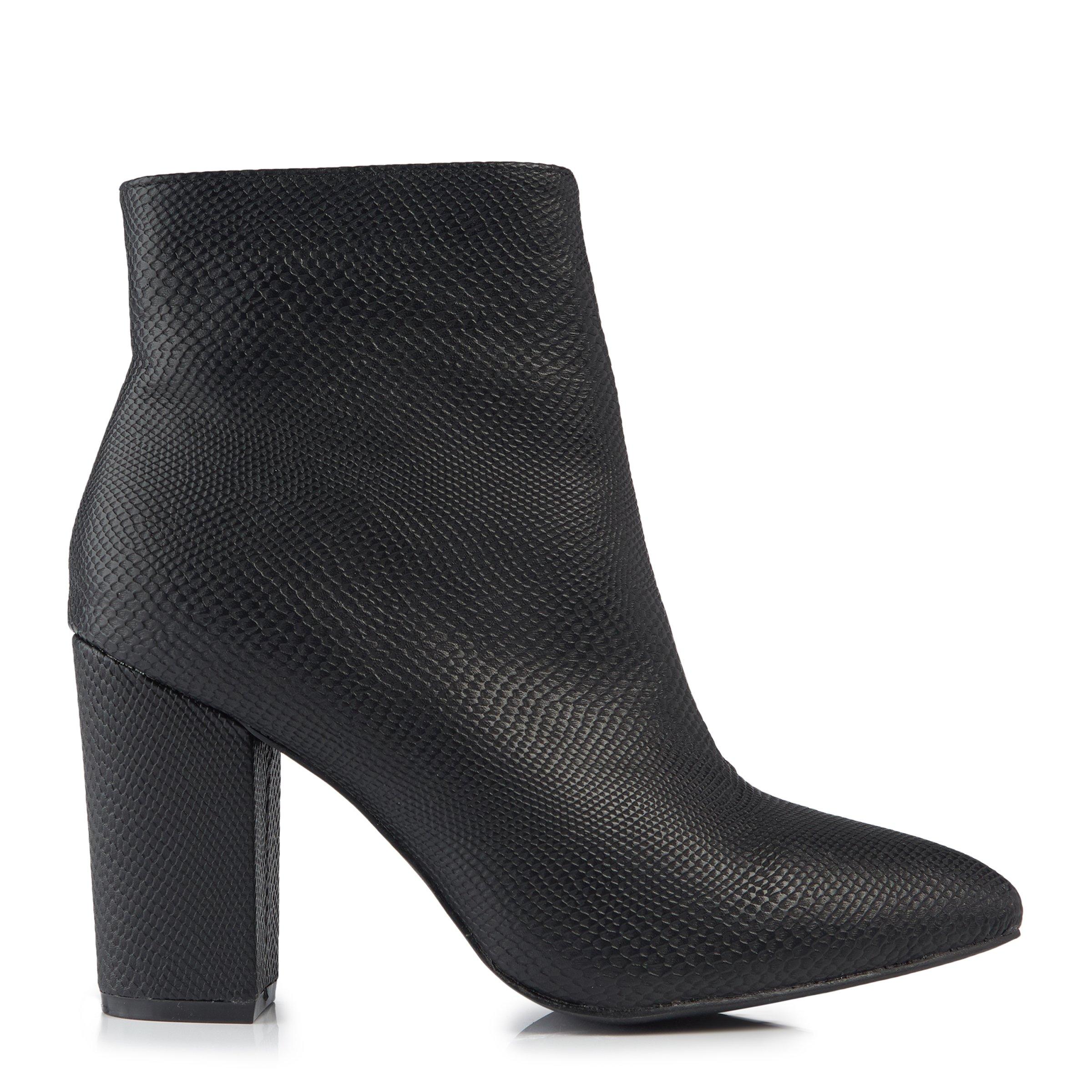 Truworths Black Block Heel Boot