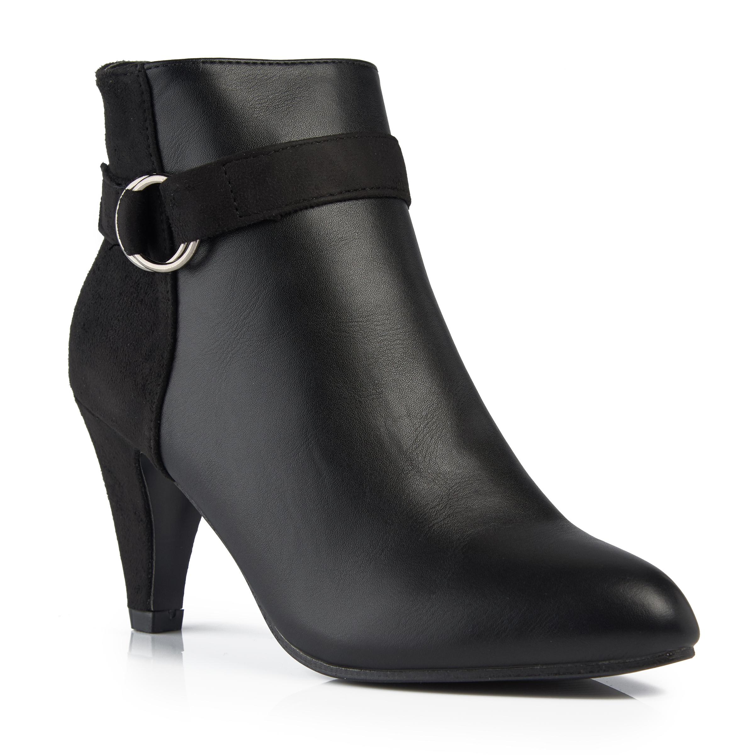 Truworths Black Cone Heel Boot