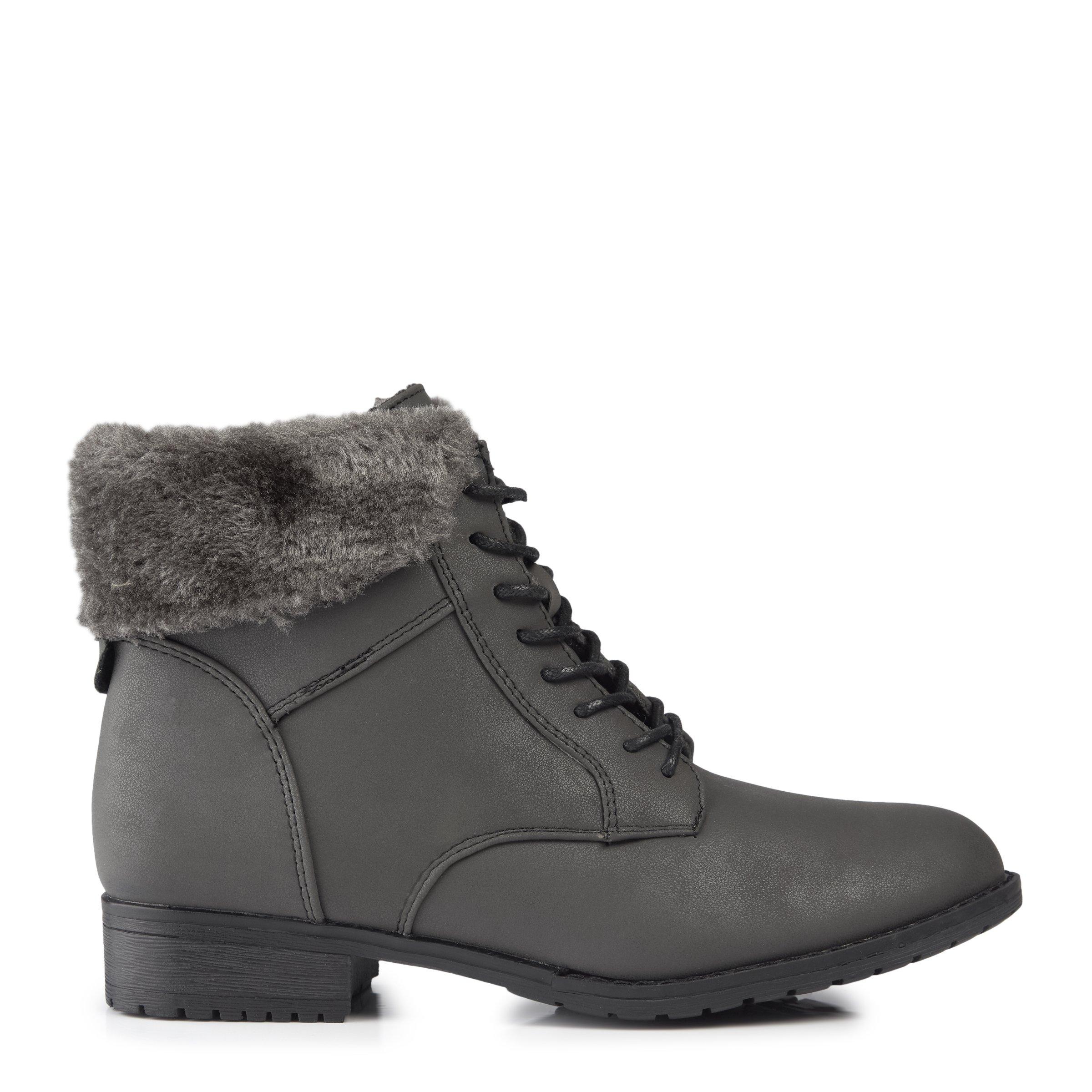 Truworths Charcoal Lace Up Boot