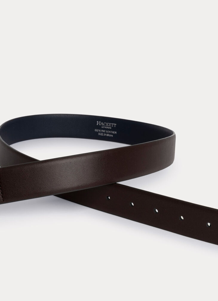Plain leather belt